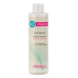 FROIKA Ac Sal- Wash Liquid Cleanser, Εξειδικευμένο Υγρό Καθαρισμού για Λιπαρό Δέρμα - 200ml