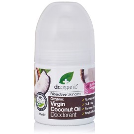 DR.ORGANIC Virgin Coconut Oil Deodorant, Αποσμητικό με Βιολογικό Έλαιο Καρύδας - 50ml