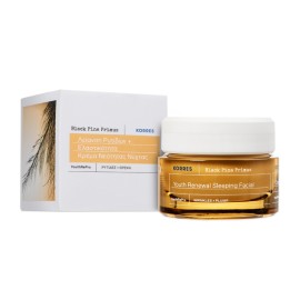 KORRES Black Pine Primus Youth Renewal Sleeping Facial, Μαύρη Πεύκη Λείανση Ρυτίδων + Ελαστικότητα Κρέμα Νεότητας Νύχτας - 40ml