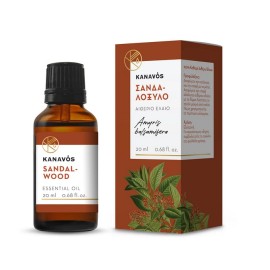 KANAVOS Essential Oil Sandalwood, Αιθέριο Έλαιο Σανδαλόξυλο - 20ml