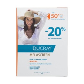 DUCRAY Melascreen Cream SPF50+, Αντηλιακή Κρέμα Κατά των Κηλίδων - 2τεμ x 50ml