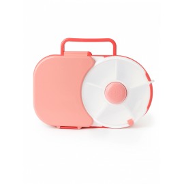 GOBE 2in1 Lunchbox, Watermelon Pink, Δοχείο για Σνακ με 1 Μεγάλη & 4 Περιστρεφόμενες Θήκες - 1τεμ