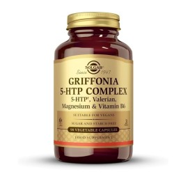 SOLGAR Griffonia 5-HTP Complex, Σύμπλεγμα Συστατικών για το Άγχος & την Ένταση - 90caps