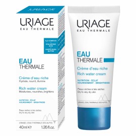 URIAGE Eau Thermal Rich Water Cream, Πλούσια Ενυδατική Κρέμα Νερού - 40ml