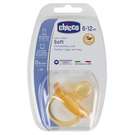 CHICCO Physio Soft Πιπίλα Όλο Καουτσούκ 6-12m