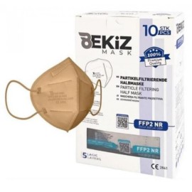 BEKIZ Μάσκα Προστασίας KN95 FFP2, Καφέ, Κουτί - 10 τεμ