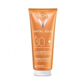 VICHY Capital Soleil Invisible Hydrating Protective Milk SPF30, Αόρατο Αντηλιακό Γαλάκτωμα Προσώπου & Σώματος - 300ml