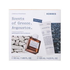 KORRES Σετ Scents of Greece Avgoustos, Eau De Toilette - 50ml & Body Milk - 125ml