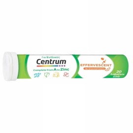 CENTRUM A to Zinc Effervescent, Πολυβιταμίνη για τη Διατροφική Υποστήριξη των Ενηλίκωv- 20 αναβρ. δισκία