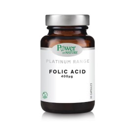 POWER OF NATURE Folic Acid 400μg, Συμπλήρωμα Διατροφής με Φολικό Οξύ - 30caps