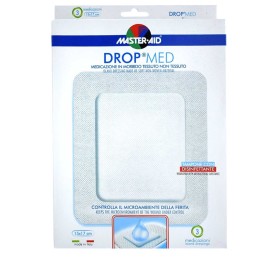 MASTER AID Drop Med, Αντικολλητικές Aυτοκόλλητες Γάζες 15x17cm - 5τεμ