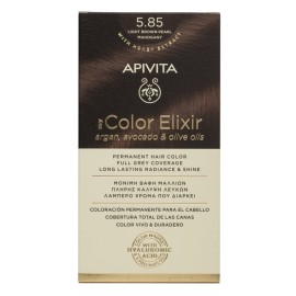 APIVITA My Color Elixir, Βαφή Μαλλιών No 5.85 - Καστανό Ανοιχτό Περλέ Μαονί