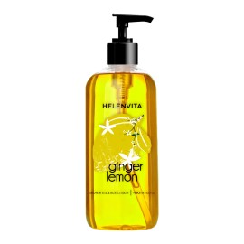 HELENVITA Shower Gel & Bubble Bath Ginger Lemon, Αφρόλουτρο Εμπλουτισμένο με Εκχύλισμα Φλοιού Λεμονιού- 490ml