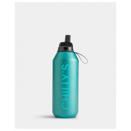 CHILLYS Bottle Series 2 Flip, Μπουκάλι- Θερμός, Metallic, Atlantis - 500ml