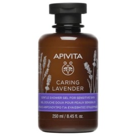 APIVITA  Caring Lavender, Απαλό Αφρόλουτρο Για Ευαίσθητες Επιδερμίδες - 250ml