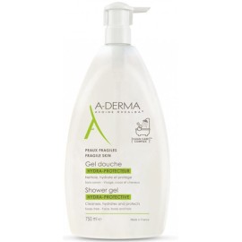 A-DERMA Hydra-Protective Shower Gel, Απαλό Τζελ Καθαρισμού - 750ml