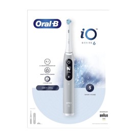 ORAL B iO Series 6 Gray, Ηλεκτρική Οδοντόβουρτσα Γκρι & Δώρο Θήκη Ταξιδίου