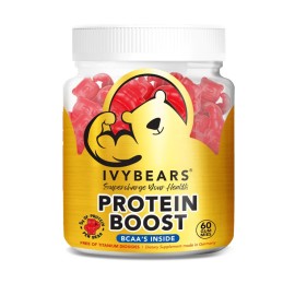 IVYBEARS Protein Boost, Συμπλήρωμα Διατροφής Ζελεδάκι με Πρωτεΐνη, BCAA & Βιταμίνες - 60τεμ