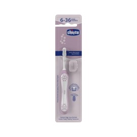 CHICCO Toothbrush, Παιδική Οδοντόβουρτσα 6-36m, Λιλά - 1τεμ