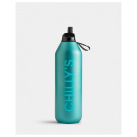 CHILLYS Bottle Series 2 Flip, Μπουκάλι- Θερμός, Metallic, Atlantis- 1lt