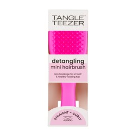 TANGLE TEEZER Detangling Mini Hairbrush, Straigth- Curly, Pink, Μικρή Βούρτσα Ξεμπερδέματος Μαλλιών - 1τεμ