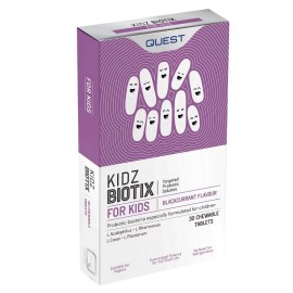 QUEST KidzBiotix, Συμπλήρωμα Διατροφής με Φιλικά Βακτήρια, σε Μασώμενη Μορφή - 30tabs