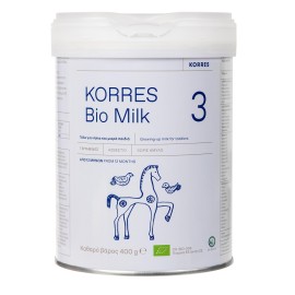 KORRES Bio Milk 3, Βιολογικό Αγελαδινό Γάλα για Νήπια και Μεγάλα Παιδιά (από 12 μηνών) - 400gr