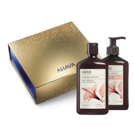 AHAVA Mineral Botanic Duo Set, Mineral Botanic Cream Wash - 500ml & Mineral Botanic Body Lotion - 500ml