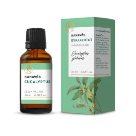 KANAVOS Essential Oil Eucalyptus, Αιθέριο Έλαιο Ευκάλυπτος - 20ml