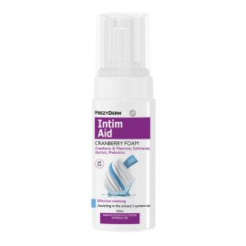 FREZYDERM Intim Aid Cranberry Foam pH5.0, Αφρός Καθαρισμού της Ευαίσθητης Περιοχής με Κράνμπερι - 100ml