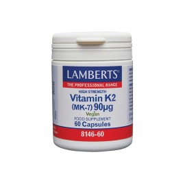 LAMBERTS Vitamin K2 90μg, Συμπλήρωμα Διατροφής με Βιταμίνη Κ2 - 60caps