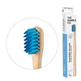 THE HUMBLE CO Humble Brush, Οδοντόβουρτσα Bamboo Ενηλίκων - Sensitive Μπλε