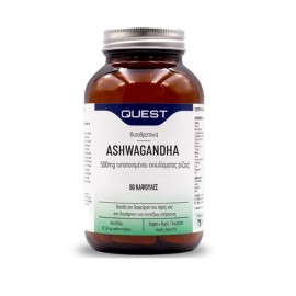 QUEST Ashwagandha 500mg Extract, Συμπλήρωμα Διατροφής με Εκχύλισμα Ρίζας Ασβαγκάντα - 60caps