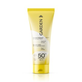 GARDEN Sunscreen Lotion SPF50, Αντηλιακό Γαλάκτωμα με Εκχύλισμα Ροδιού για Πρόσωπο & Σώμα - 200ml