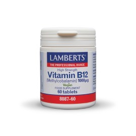 LAMBERTS Vitamin B12 ( Methylcobalamin) 1000μg, Συμπλήρωμα Διατροφής με Βιταμίνη Β12 - 60tabs