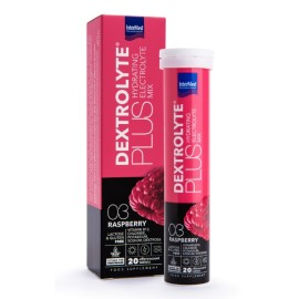 INTERMED Dextrolyte Plus Hydrating Electrolyte Mix, Raspberry, Συμπλήρωμα Διατροφής με Συνδυασμό Ηλεκτρολυτών & Δεξτρόζης - 20αναβρ. δισκία