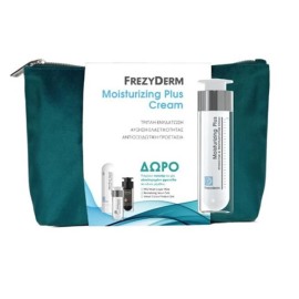 FREZYDERM Moisturizing Plus (30+), Κρέμα Εντατικής Ενυδάτωσης & Επανόρθωσης - 50ml & ΔΩΡΟ Mild Wash Liquid - 15ml & Revitalizing Serum & 5ml & Velvet Colors Medium Μake Up - 2ml & Νεσεσέρ