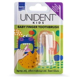INTERMED Unident Kids Baby Finger Toothbrush, Βρεφική Οδοντόβουρτσα Δακτύλου - 1τεμ