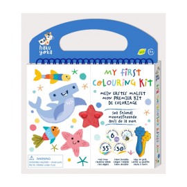 AVENIR My First Colouring Kit Sea Friends, Βιβλίο Ζωγραφικής με Κηρομπογιές