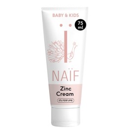 NAIF Baby & Kids Zinc Cream, Κρέμα Αλλαγής Πάνας Χωρίς Άρωμα, για Βρέφη & Παιδιά - 75ml