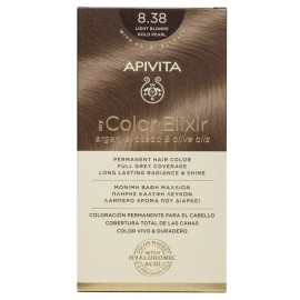 APIVITA My Color Elixir, Βαφή Μαλλιών No 8.38 - Ξανθό Ανοιχτό Μελί Περλέ