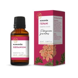 KANAVOS Essential Oil Geranium, Αιθέριο Έλαιο Γεράνι - 20ml