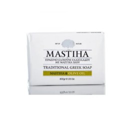 MASTIHASHOP traditional Greek Soap, Σαπούνι Πράσινο Ελαιολάδου με Μαστίχα Χίου - 100gr