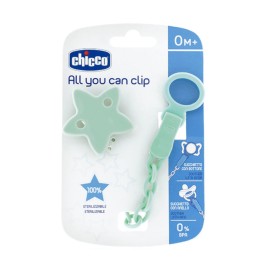 CHICCO Κλιπ Πιπίλας με Αλυσίδα, Αστέρι - 1τεμ