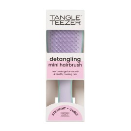 TANGLE TEEZER Detangling Mini Hairbrush, Straigth- Curly, Mint/ Lilac, Μικρή Βούρτσα Ξεμπερδέματος Μαλλιών - 1τεμ