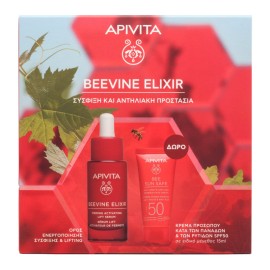 APIVITA Beevine Elixir Firming Serum, Ορός Ενεργοποίησης Σύσφιξης & Lifting - 30ml & ΔΩΡΟ Bee Sun Safe SPF50 Κρέμα Προσώπου Κατά των Πανάδων & των Ρυτίδων - 15ml