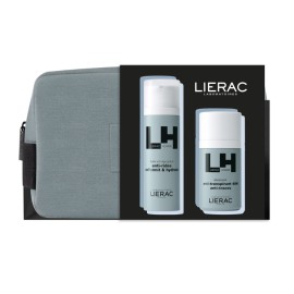 LIERAC Men Anti Aging Set, Global Anti-Aging Fluid - 50ml & Deodorant - 50ml & Νεσεσέρ