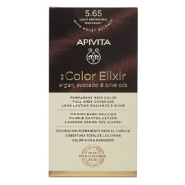 APIVITA My Color Elixir, Βαφή Μαλλιών No 5.65 - Καστανό Ανοιχτό Κόκκινο Μαονί
