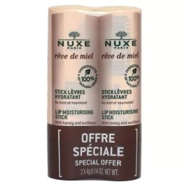 NUXE Reve De Miel Lip Moisturizing Stick, Ενυδατικό Βάλσαμο Χειλιών - 2x4gr