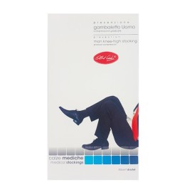 LABORATORI PIAZZA Κάλτσες Κάτω Γόνατος Ανδρικές Διαβαθμισμένης Συμπίεσης 18-22 MmHG Νο4(L) Μαύρες - 1ζεύγος